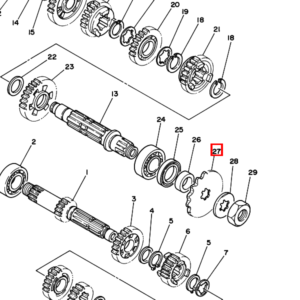 Kettenrad 13Zähne (23X1746130)