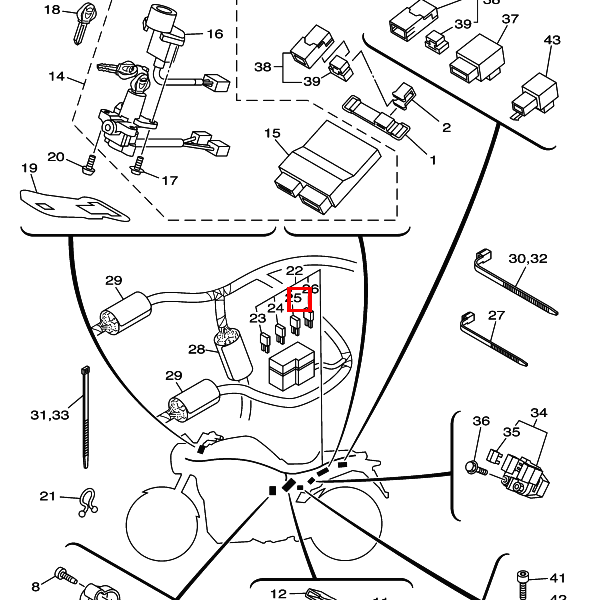Sicherung (15A) (15A-BL)