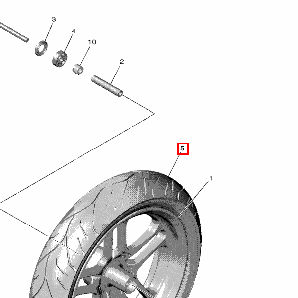 Reifen (110/70-13 MA-EVF 48P/TL)