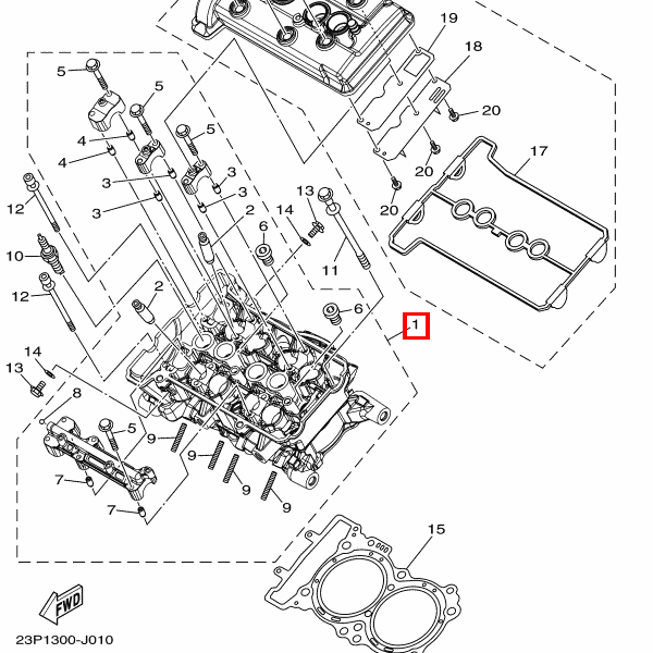Zylinderkopf Einheit