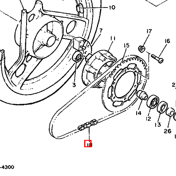 Kette (D.I.D.50HDL-4-106L)