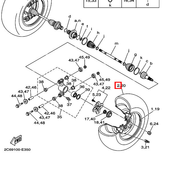 Reifen AT25X10-12 KT135 T/L