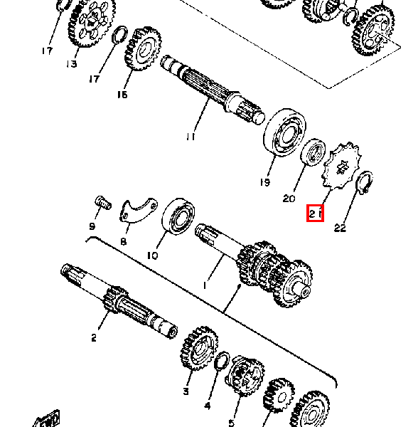 Antriebskettenrad 11Zähne (257-17461-11)
