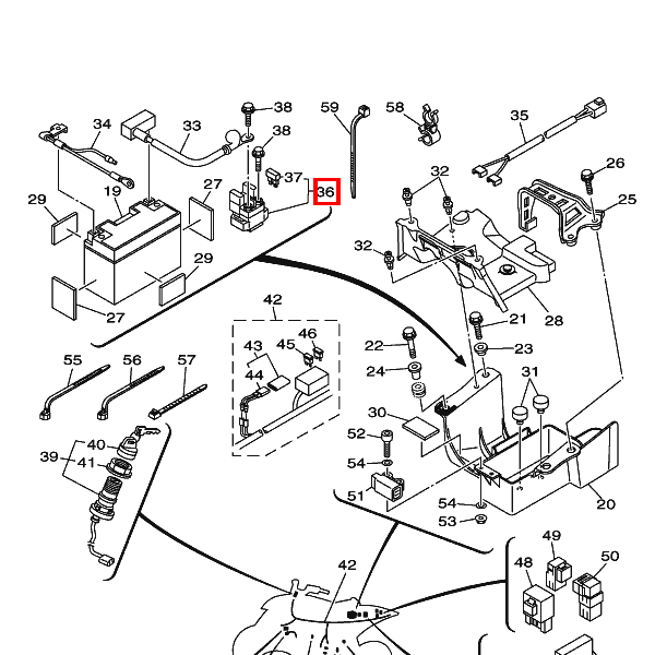 Anlasserrelais komplett (2768106-A)