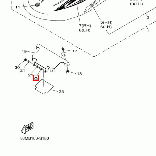 Schraube, Kappe-HFH 1/4-20