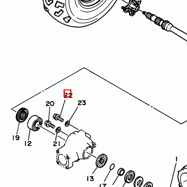 Schraube, Flansch (91021-12030-00)