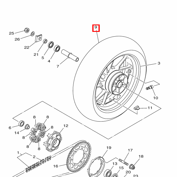 Reifen (180/55ZR17 M/C 73W D222)