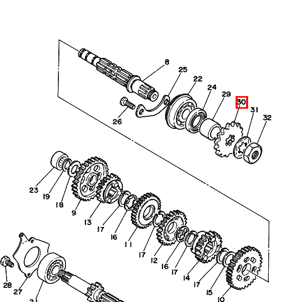 Kettenrad 16Zähne (1741746160)