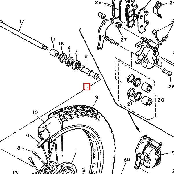 Reifen 90/90-21 54S TW21
