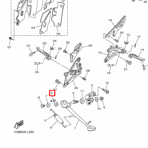 Haken Seitenständer