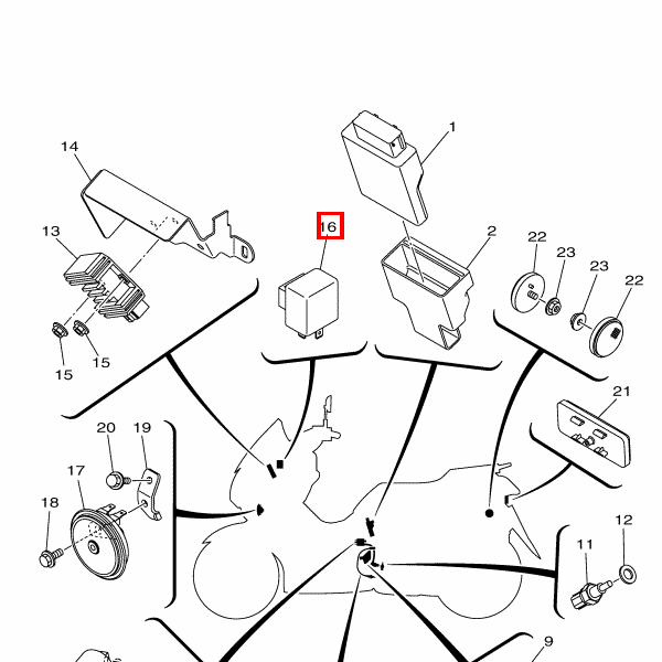 Blinkerrelais komplett (FR22-100)
