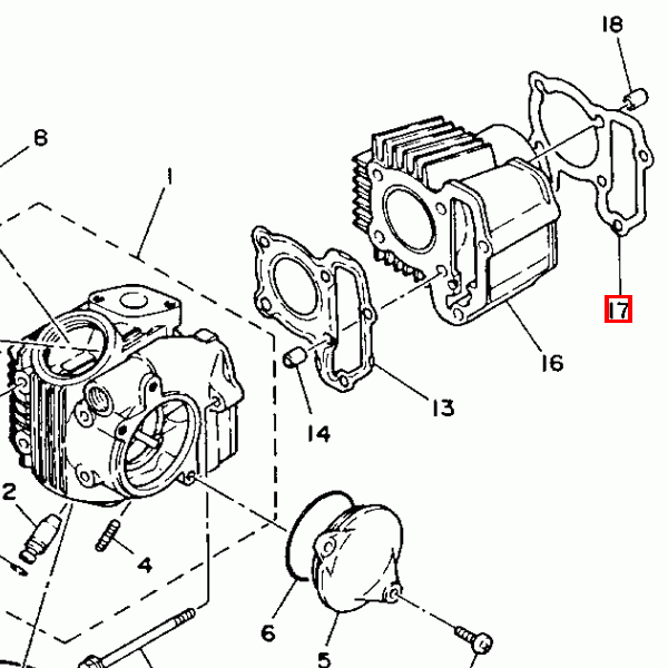 Zylinderkopfdichtung (2HX-11351-00)