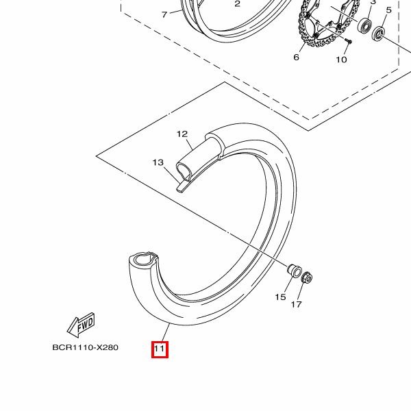 Reifen 80/100-21 51M X20F