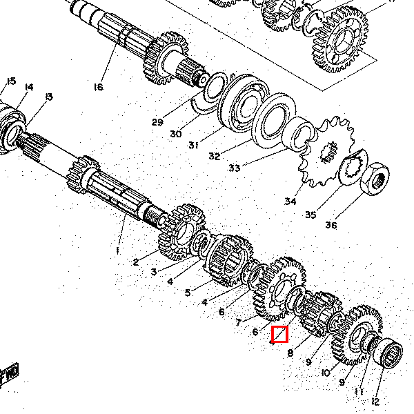 Scheibe, Zahnradhalter 1