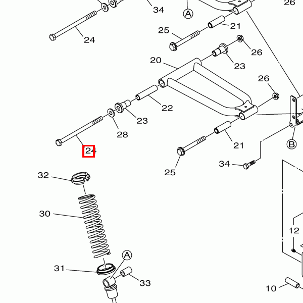 Schraube, Kappe-HH 3/8-16X