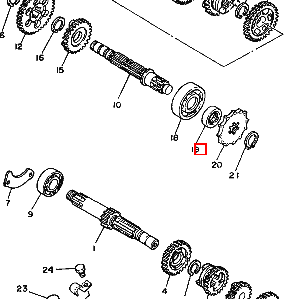 Kettenrad 12Zähne (2571746121)