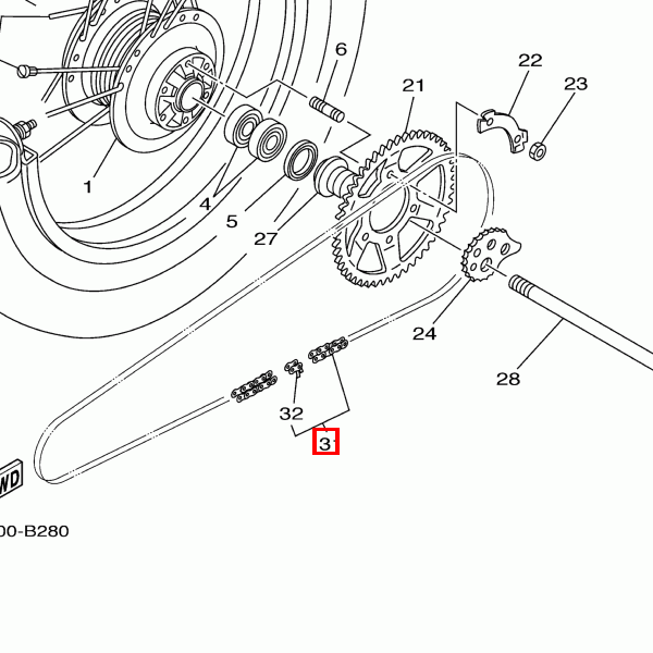 Kette (D.I.D.428V2-120L)