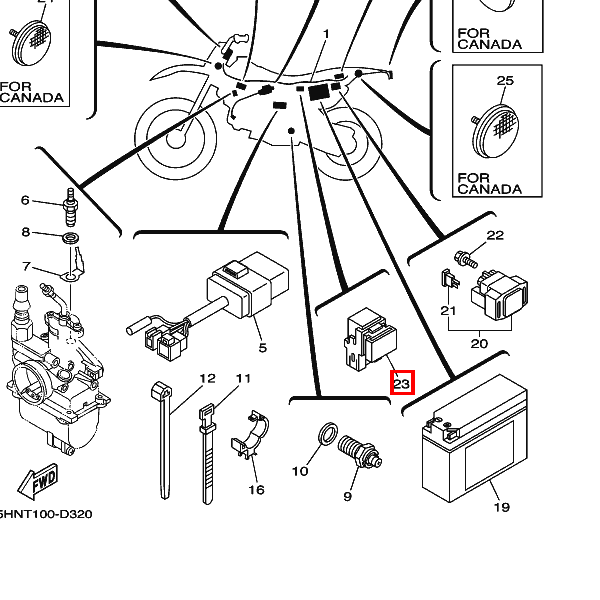 Relais Komplett (8DM-00)