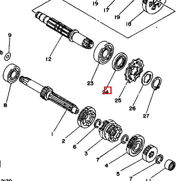 Kettenrad Antrieb (15Z) 1KH1746150