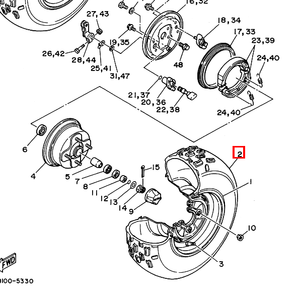 AT22X7-10 DUN KT701 (AT 22 X 7-10, KT701-T/L) UR DUNLOP