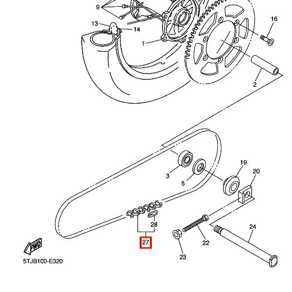 Kette (DID 520VM-114LL)