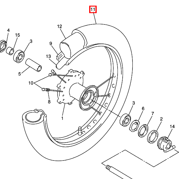 Reifen 90/100-18 M/C 54S BT45F Bridgestone