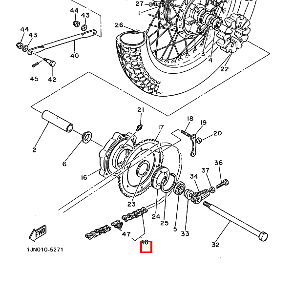 Kette (D.I.D.50HDL-106L)