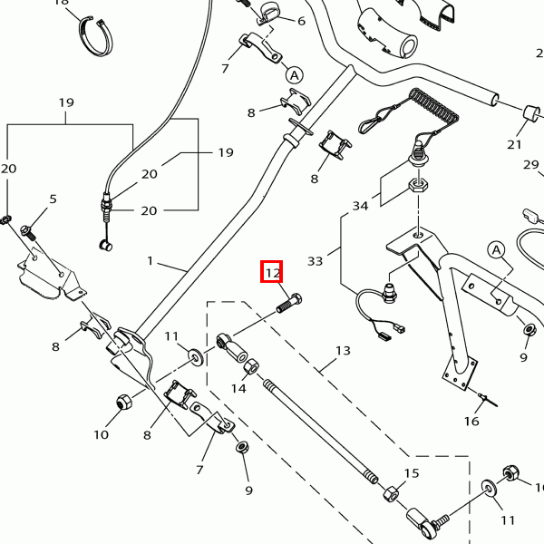 Schraube, Kappe-HH 5/16-24X