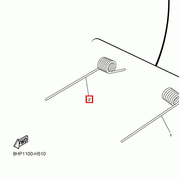 Feder hinten 2 (K=3200NMM/Grad) AP