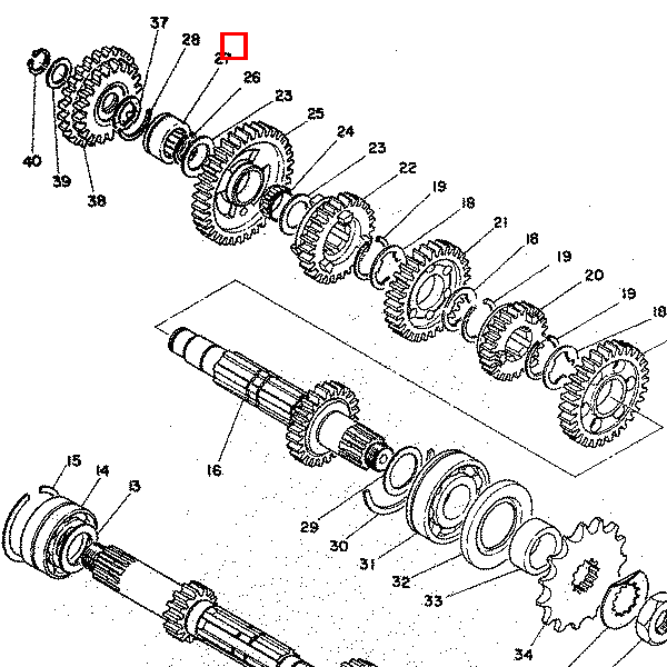 Scheibe, Zahnradhalter 1