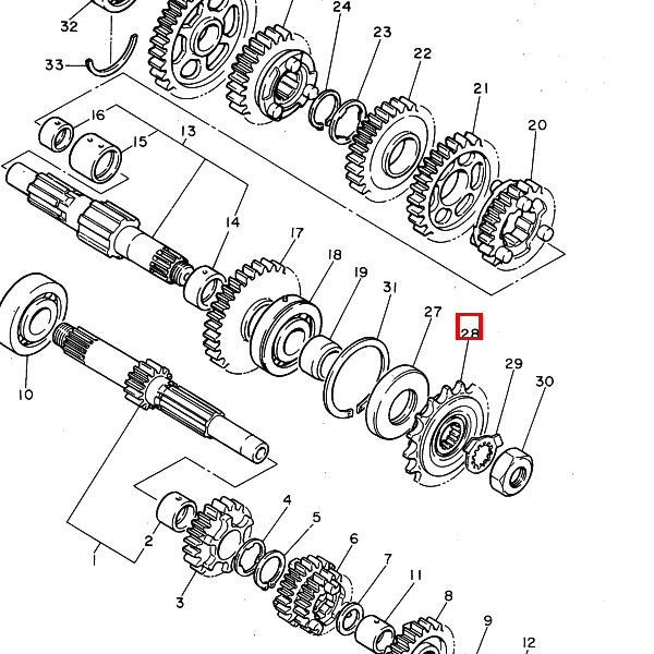 Kettenrad 17Z (1AE1746170)