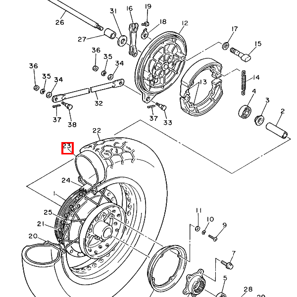 Schlauch (130-140/90, 150-160/80-15)