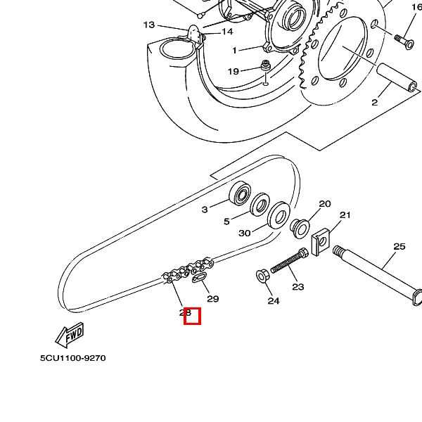 Kette (REGINA 135RX3-113L)