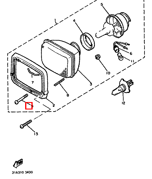 Einstellschraube, Ringkranz