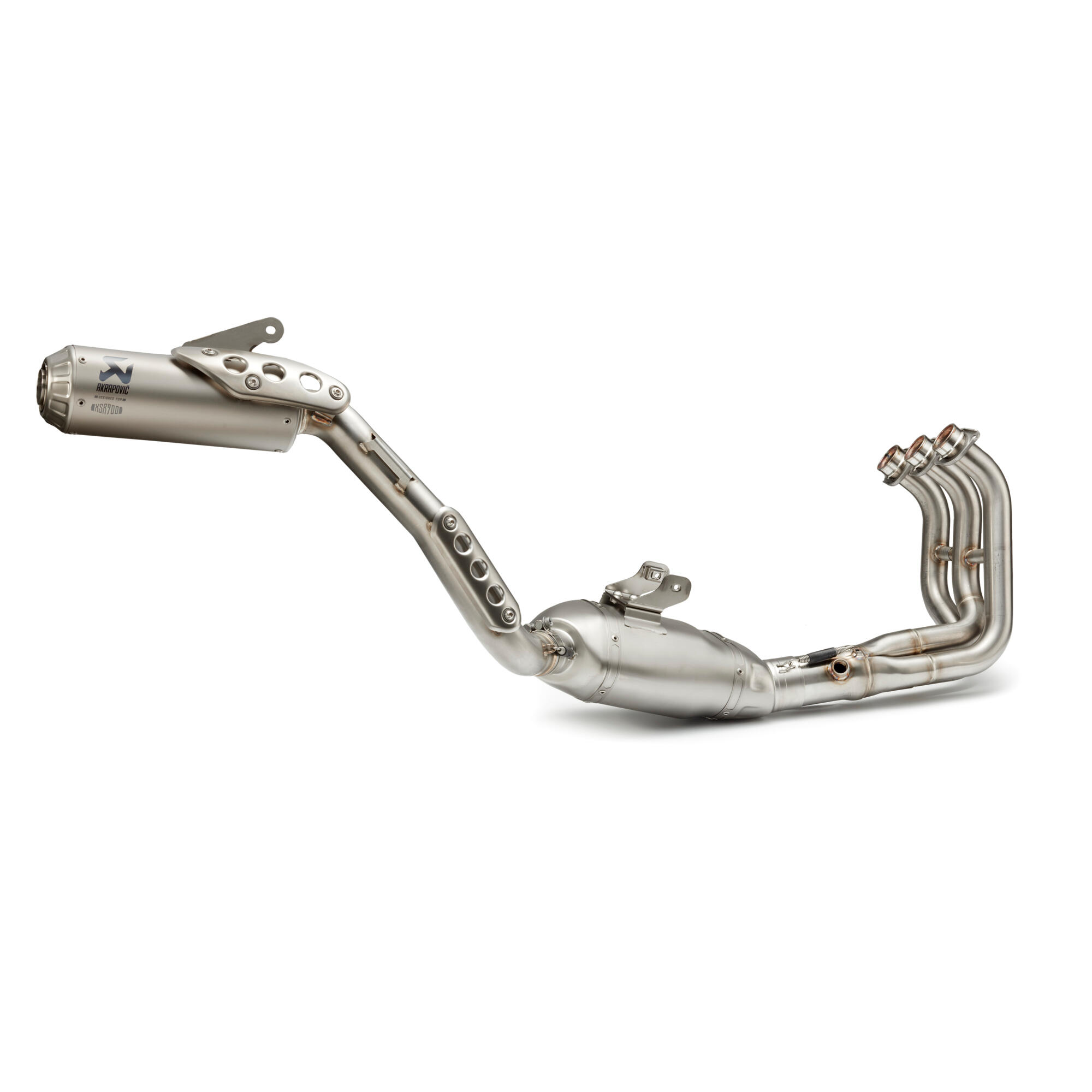 Unter dem Sitz montierte Auspuffanlage