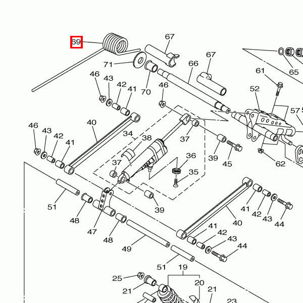 Feder hinten 2 (K=2200 Nmm/°)