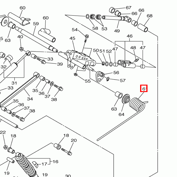 Hintere Feder 1 (K=3000NMM/Grad) AP
