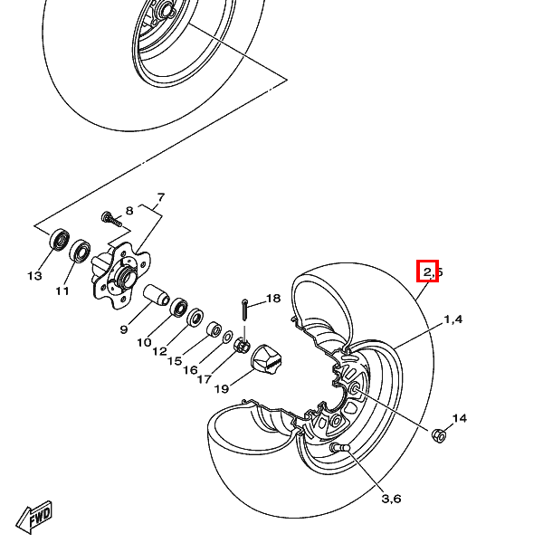 Reifen (AT 22X7-10, KT701-T/L)