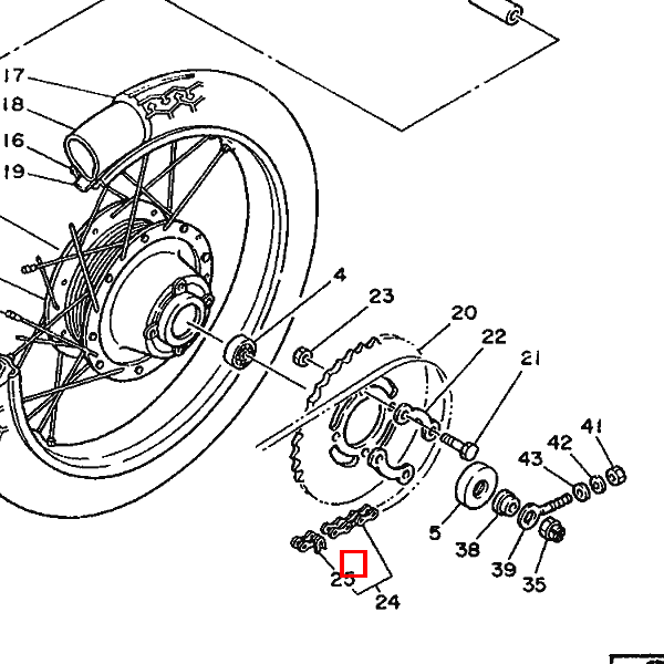 Kette (D.I.D. 420M 100L)