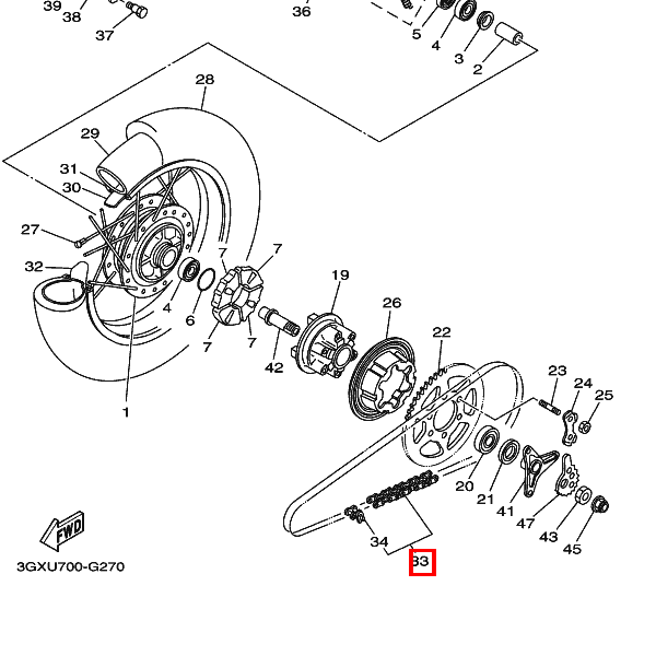 Kette (DID 428HG-122L)