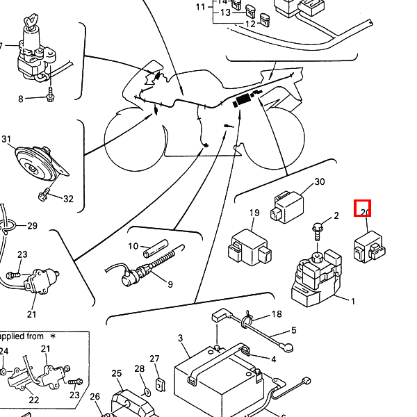 Relais komplett (5EB-10)