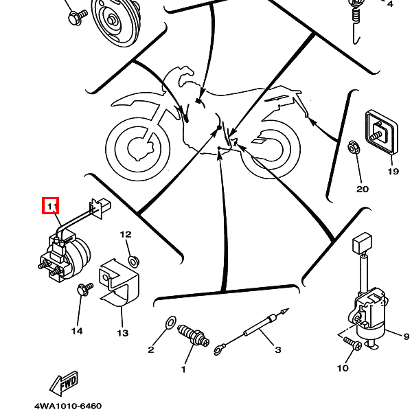 Anlassrelais komplett (MS5D-361)