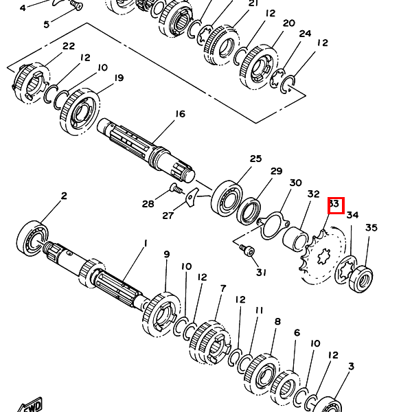 Kettenrad 16Zähne (26J1746160)