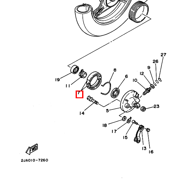 Bremsschuhe Satz 2 Stück