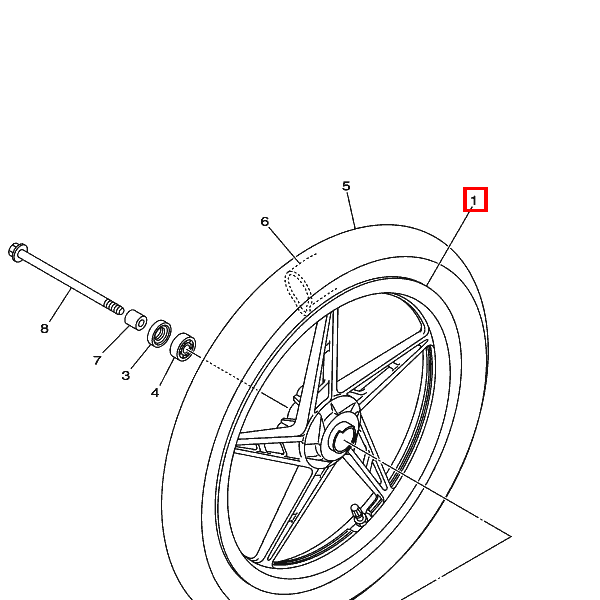 Gussrad, vorne (0033,YB)