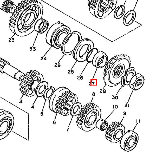 Antriebsritzel 17Z (36Y1746170)