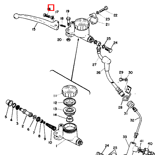 Feder, Hebelrückstellung