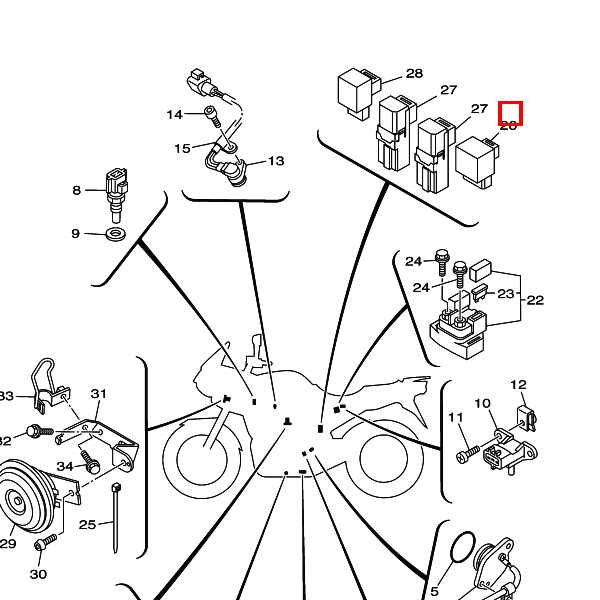 Relais komplett (5EA-01)
