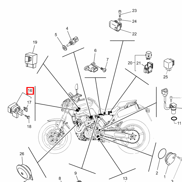 Anlasserrelais komplett (RC19-003)