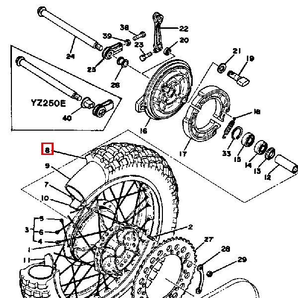 Reifen (150/80-18 M2A TT)